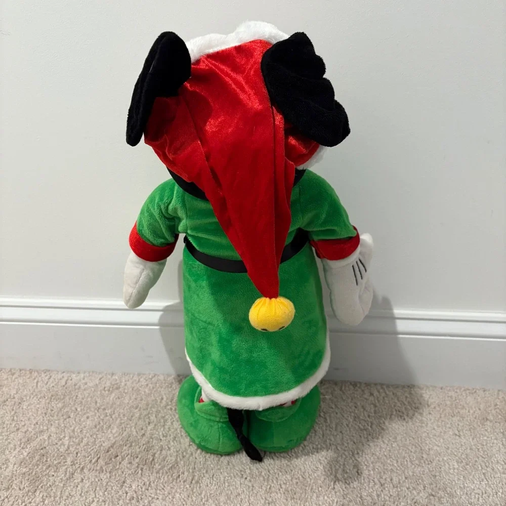 Gemmy Disney Mickey Mouse‎ Elf Standing Porch Greeter Plush 22